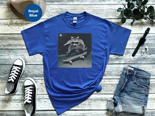 Raccoon At The Skatepark funny shirt - photo 6