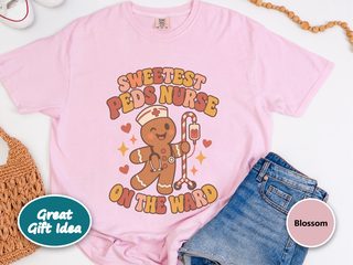Sweetest Peds Nurse Gingerbread funny shirt - photo 5