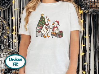 Christmas Nurse Goose Checkup funny shirt - photo 1