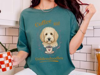 Coffee And Goldendoodles doodle dog shirt - photo 5