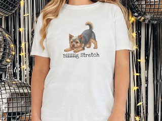 Yorkie Big Stretch doodle dog shirt - photo 1