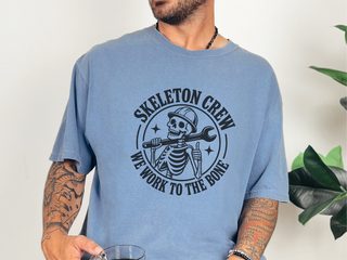 Skeleton Crew Construction Worker funny shirt - photo 7