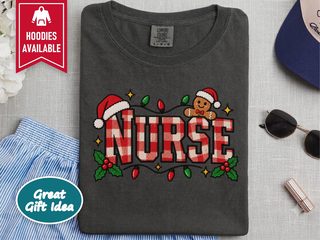 Christmas Nurse Gingerbread Plaid funny shirt - photo 3