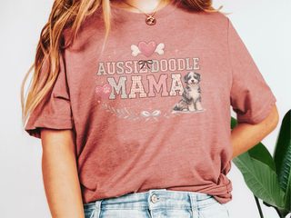 Aussiedoodle Mama Paw Print Heart Bone Crest - photo 1