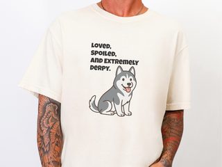 Derpy Husky doodle dog shirt - photo 8