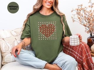 Heart Mosaic funny shirt - photo 6