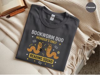 Bookworm Duo funny shirt - photo 4