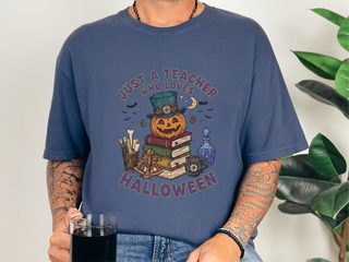 Just A Teacher Who Loves Halloween_4 funny shirt - photo 8