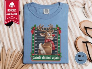 Reindeer Mugshot Parole Denied funny shirt - photo 7