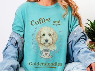Coffee And Goldendoodles doodle dog shirt - photo 8
