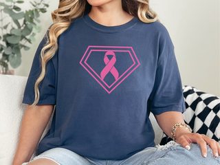 Superwoman Breast Cancer funny shirt - photo 8