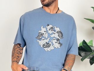 Ghost Playing With Dinosaurs funny shirt - photo 7
