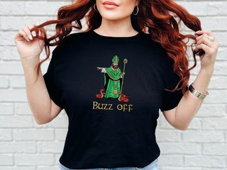 Buzz off St. Patrick Kicking Out Snakes funny shirt - photo 2
