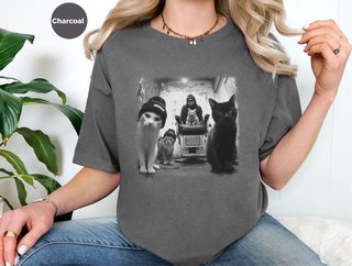 Cat Barbershop funny shirt - photo 7