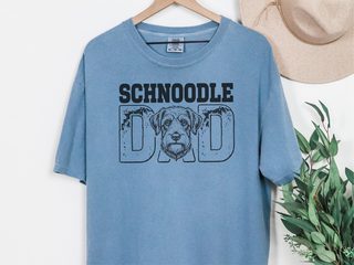 Comfort Colors Schnoodle Dad doodle dog shirt - photo 5