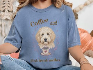 Coffee And Goldendoodles doodle dog shirt - photo 4