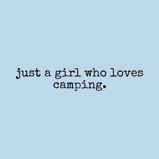 Just A Girl Who Loves Camping Outdoor Adventure Nature Lover Tee Shirt