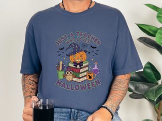 Just A Teacher Who Loves Halloween funny shirt - photo 7