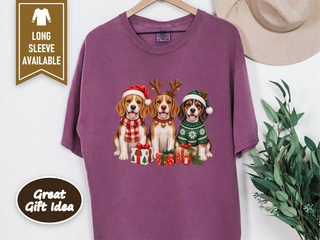 Christmas Beagles With Presents doodle dog shirt - photo 6