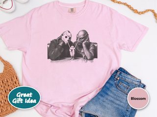 Monsters Sharing Diner Milkshake funny shirt - photo 2