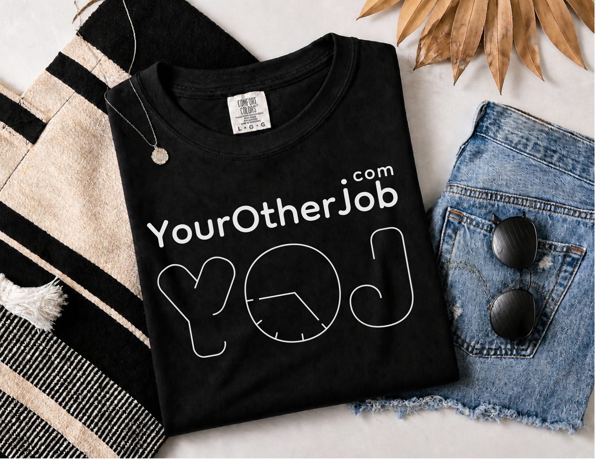 Yourotherjob Logo Comfort Colors Heavyweight Garment Dyed T-Shirt
