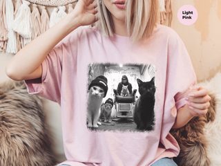 Cat Barbershop funny shirt - photo 8