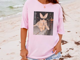 Cool Bunny Sunglasses Iced Coffee funny shirt - photo 7