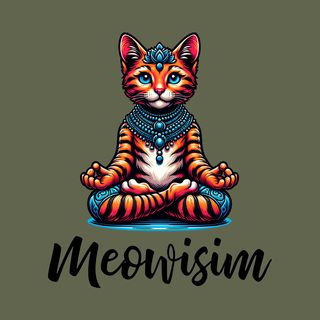 Purr Meowisim Orange Kitty Cat Humor Tabby Feline Apparel Gift funny shirt