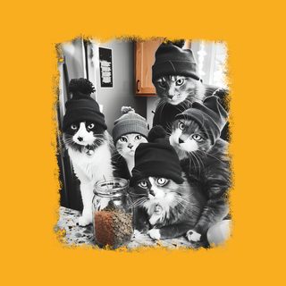 Catnip Life. Funny Feline Heist. Cat Burglar Urban Streetwear Tee