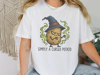 Cursed Potato Wizard Character funny shirt - photo 3
