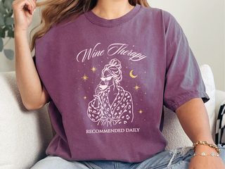 Wine Therapy Recommended Daily funny shirt - photo 5