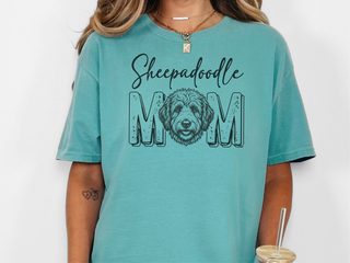 Comfort Colors Sheepadoodle Mom doodle dog shirt - photo 8