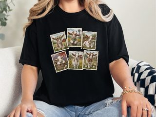 Vintage Stamp Goat Collage funny shirt - photo 2