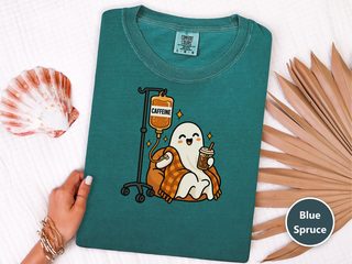 Cozy Caffeine Iv Ghost funny shirt - photo 7