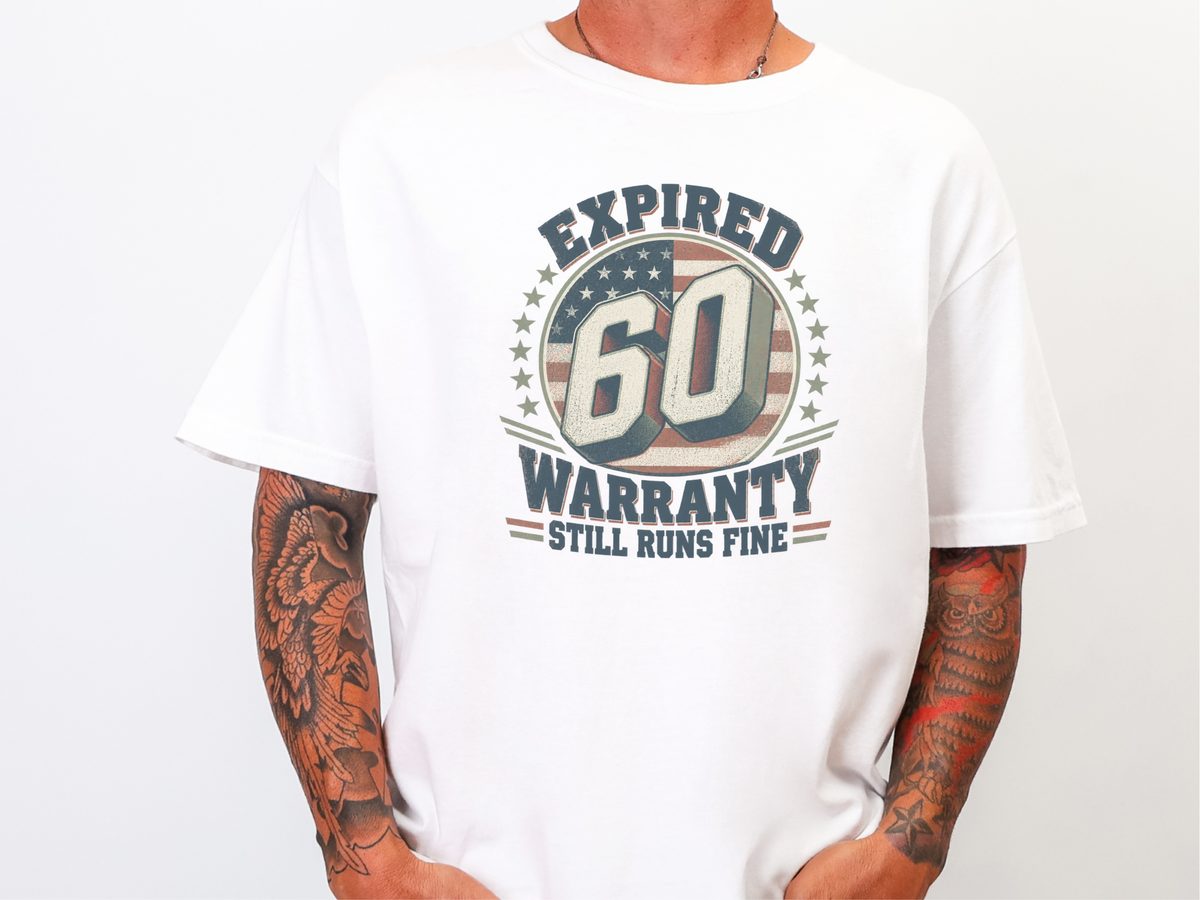 Expired Warranty 60th Birthday Shirt Funny Mechanic Tee for Men