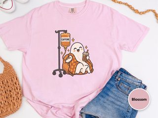 Cozy Caffeine Iv Ghost funny shirt - photo 3