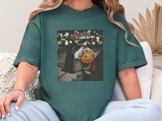 Raccoon Dracula Halloween Candy Bucket funny shirt - photo 6