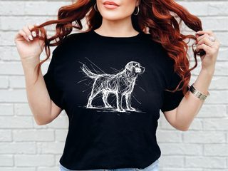 Labrador Retriever Sketch funny shirt - photo 1