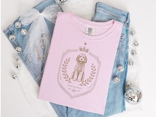 Comfort Colors Cockapoo Royal Crest doodle dog shirt - photo 4
