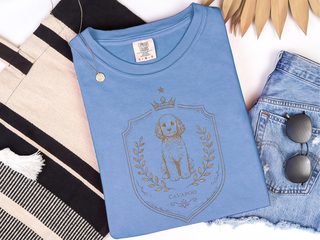 Comfort Colors Cavapoo Royal Crest doodle dog shirt - photo 6