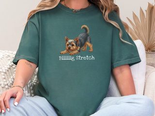 Yorkie Big Stretch doodle dog shirt - photo 6