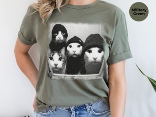 Cat Gang In Window funny shirt - photo 8