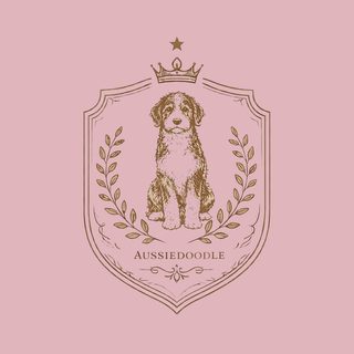 Aussiedoodle Royal Crest Dog Breed Vintage Crown Laurel Wreath Tee