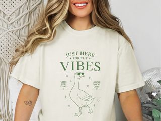 Just Here For The Vibes Goose funny shirt - photo 8