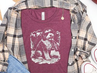 Aussiedoodle Drinking Beer doodle dog shirt - photo 4