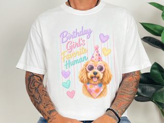 Birthday Girl's Favorite Human Goldendoodle doodle dog shirt - photo 1