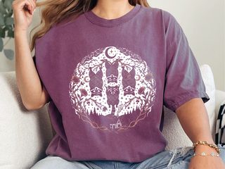 Raccoon Tree Branches Moon funny shirt - photo 4