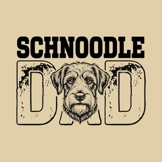 Comfort Colors Schnoodle Dad T-Shirt - Dog Lover Gift Apparel for Men