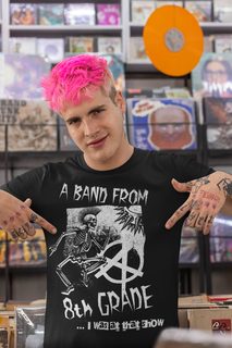 A Band From Eighth Grade Punk Rock Unisex Cotton Funny T-shirt - photo 5