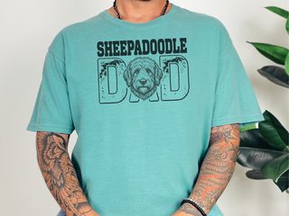 Comfort Colors Sheepadoodle Dad doodle dog shirt - photo 8